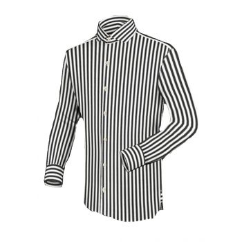 Apparel Broad Black Stripes Basic Casual Shirt Code Broad Black Ea
